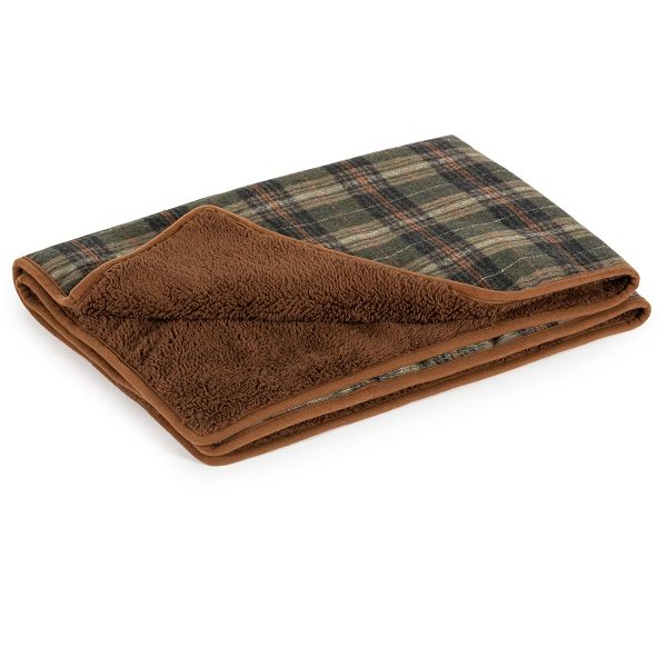 Ancol Heritage Luxury Green Check Blanket