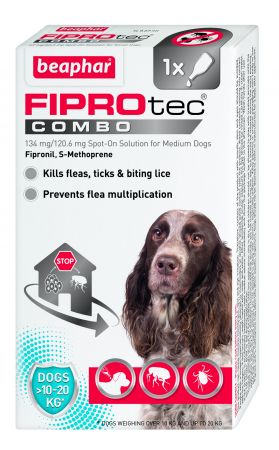 Beaphar FIPROtec COMBO Spot On for Medium Dogs