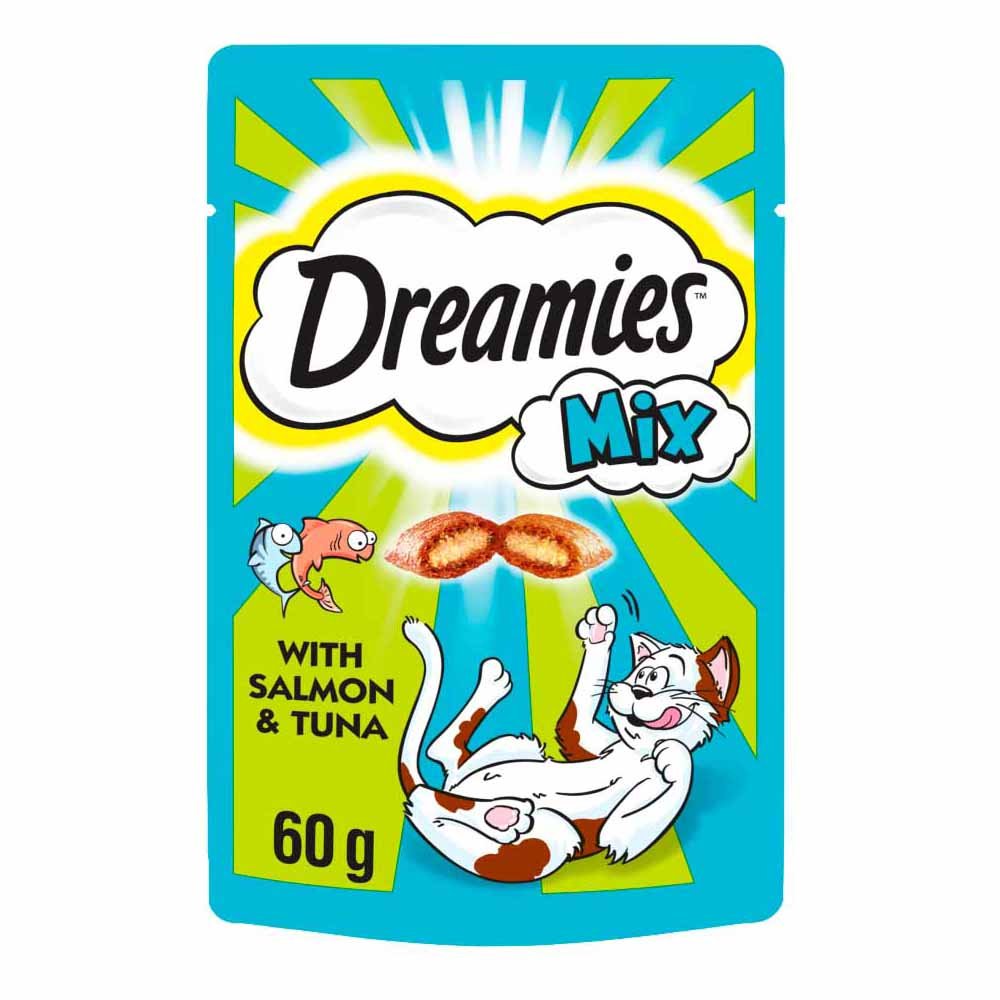 Dreamies Mix Cat Treats with Salmon & Tuna 60g