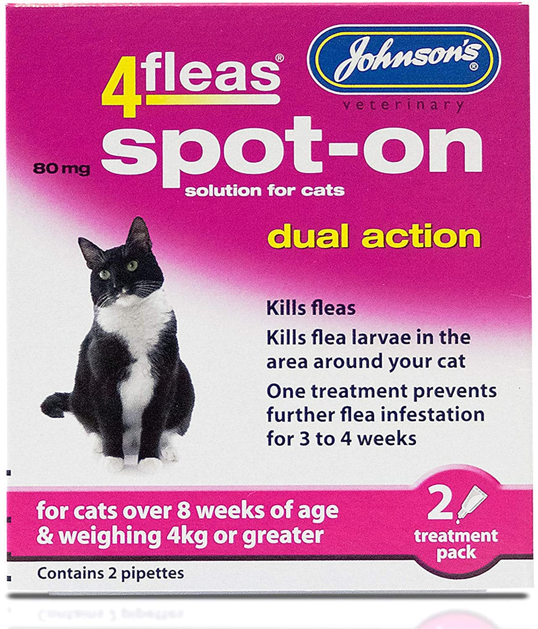 Johnson's 4fleas Spot On Cat, 2 treatments