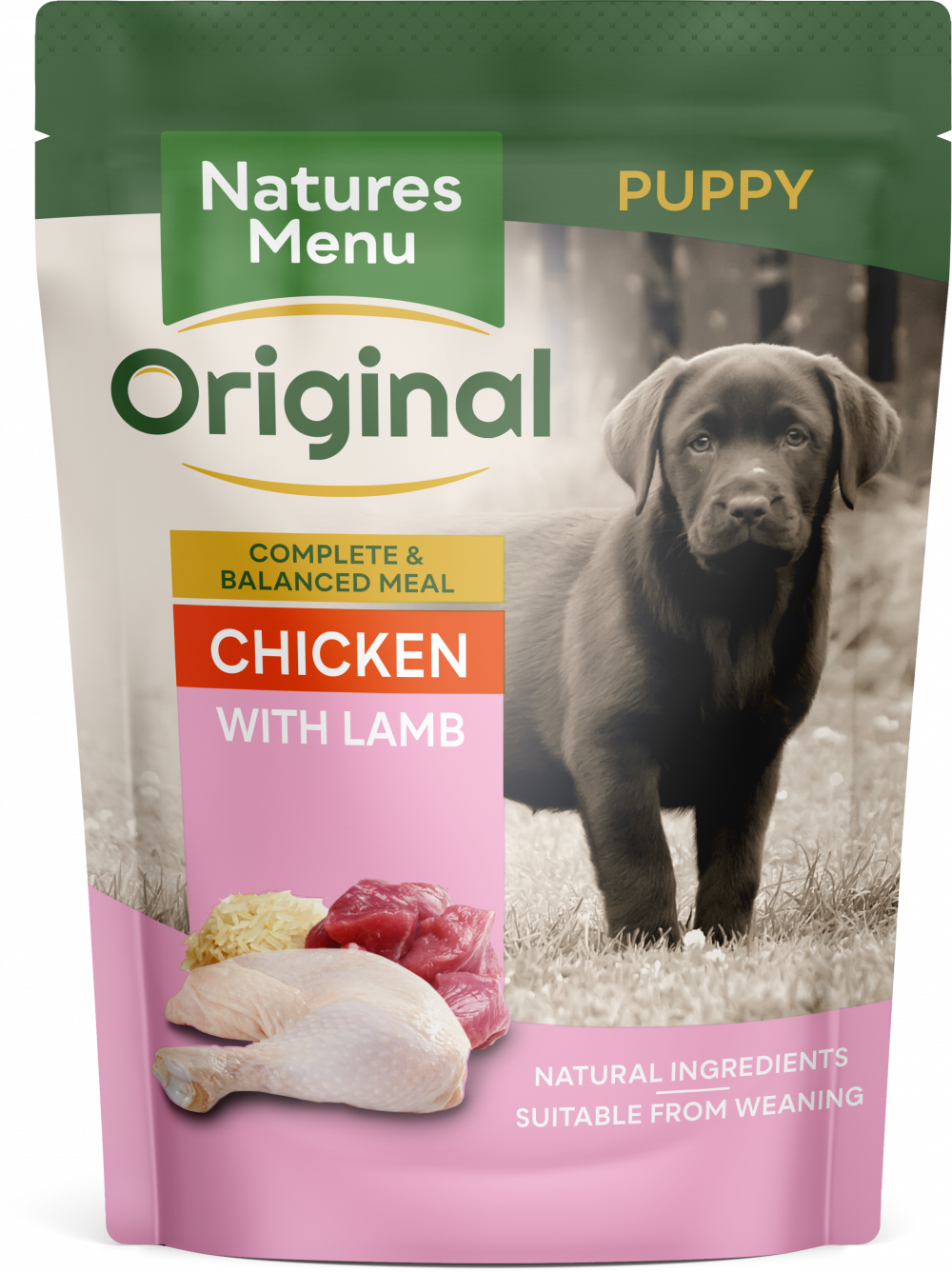 Natures Menu Dog Pouches Junior Chicken With Lamb