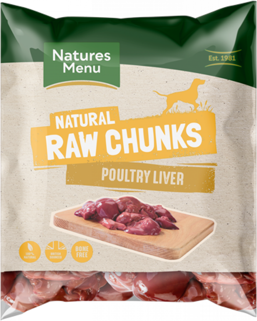 Natures Menu Poultry Liver Chunks