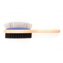 Load image into Gallery viewer, Ancol Ergo Wooden Hand Double Sided Brush,
